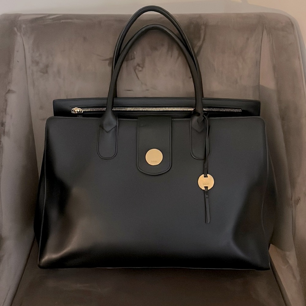 Lodi’s Rodeo Italian Leather Work Tote RFID Protection